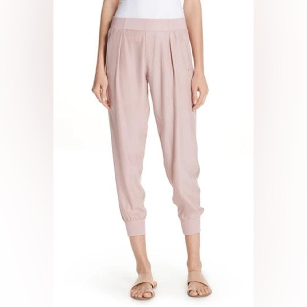 ATM Silk Jogger Pants Nutmeg Pink Business Casual Designer Women’s Small